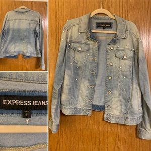 Express Pearl Detailed Jean Jacket